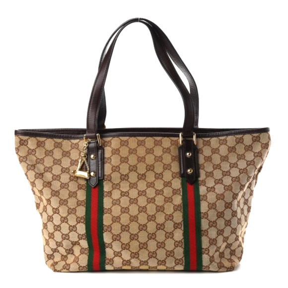 Gucci Jolicoeur Sherri Line GG Tote with bag and Shoe Charms - Picture 1 of 16
